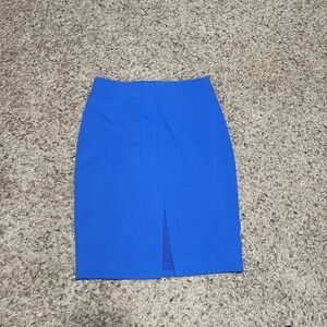 White House Black Market Blue Pencil Skirt – Size 8